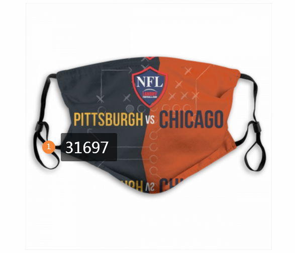2020 NFL Pittsburgh Steelers 26022 Dust mask with filter